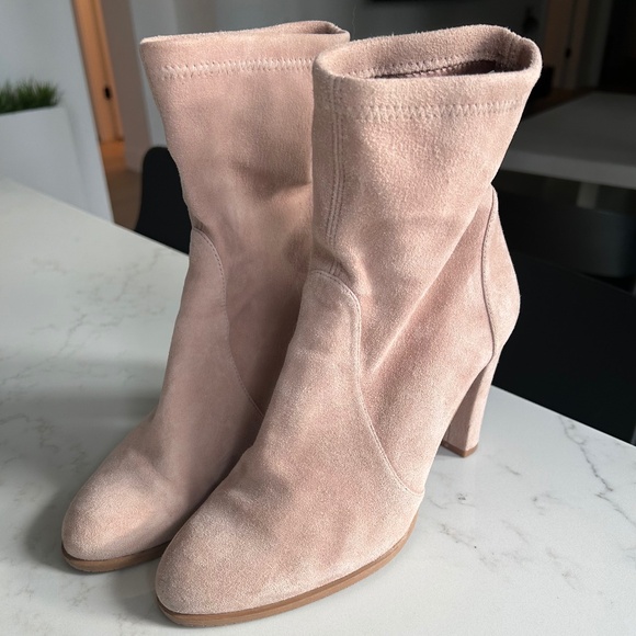 Stuart Weitzman Highland Bootie - Taupe - Picture 1 of 4